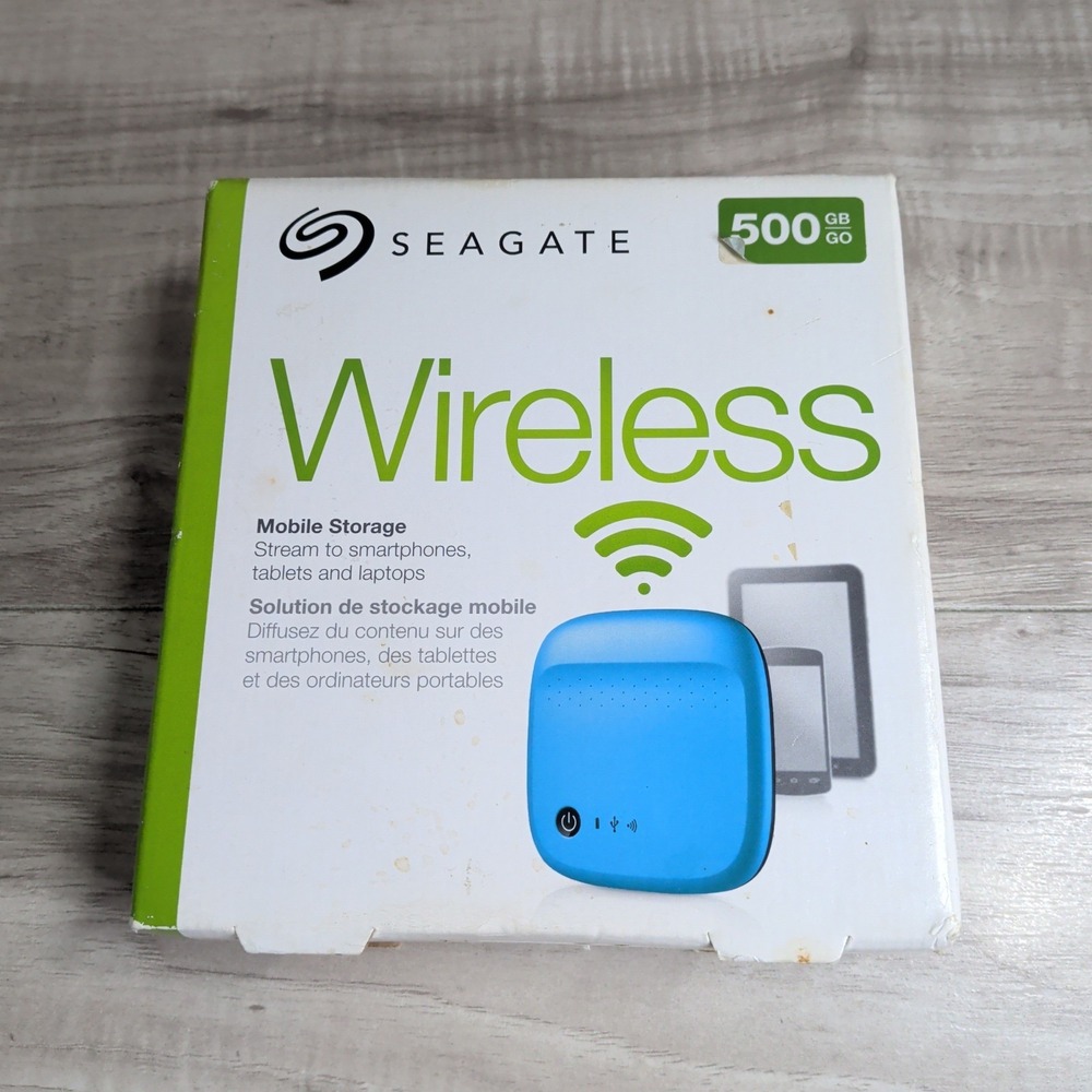 Seagate 500GB Mobile Wireless Storage 1AYBA5 WiFi